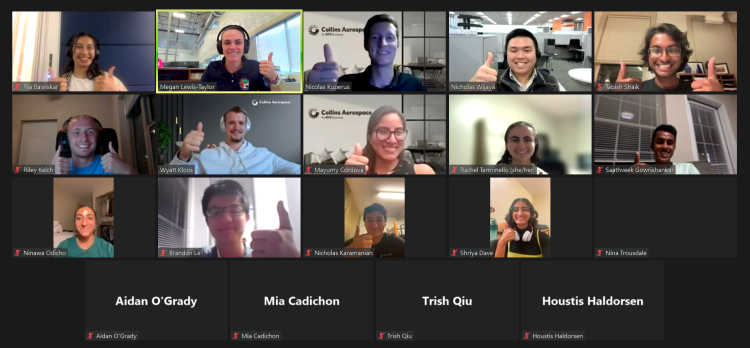 A screenshot of multiple people in a Zoom call